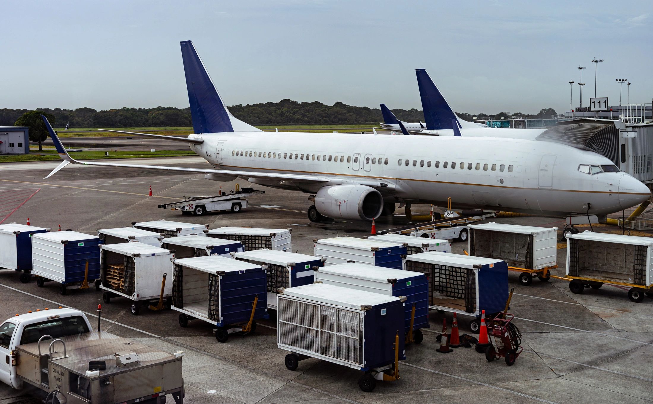 Cargo aircraft on the tarmac supporting aviation logistics